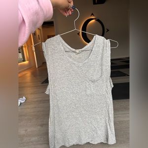 Articles of Society gray tank with pocket